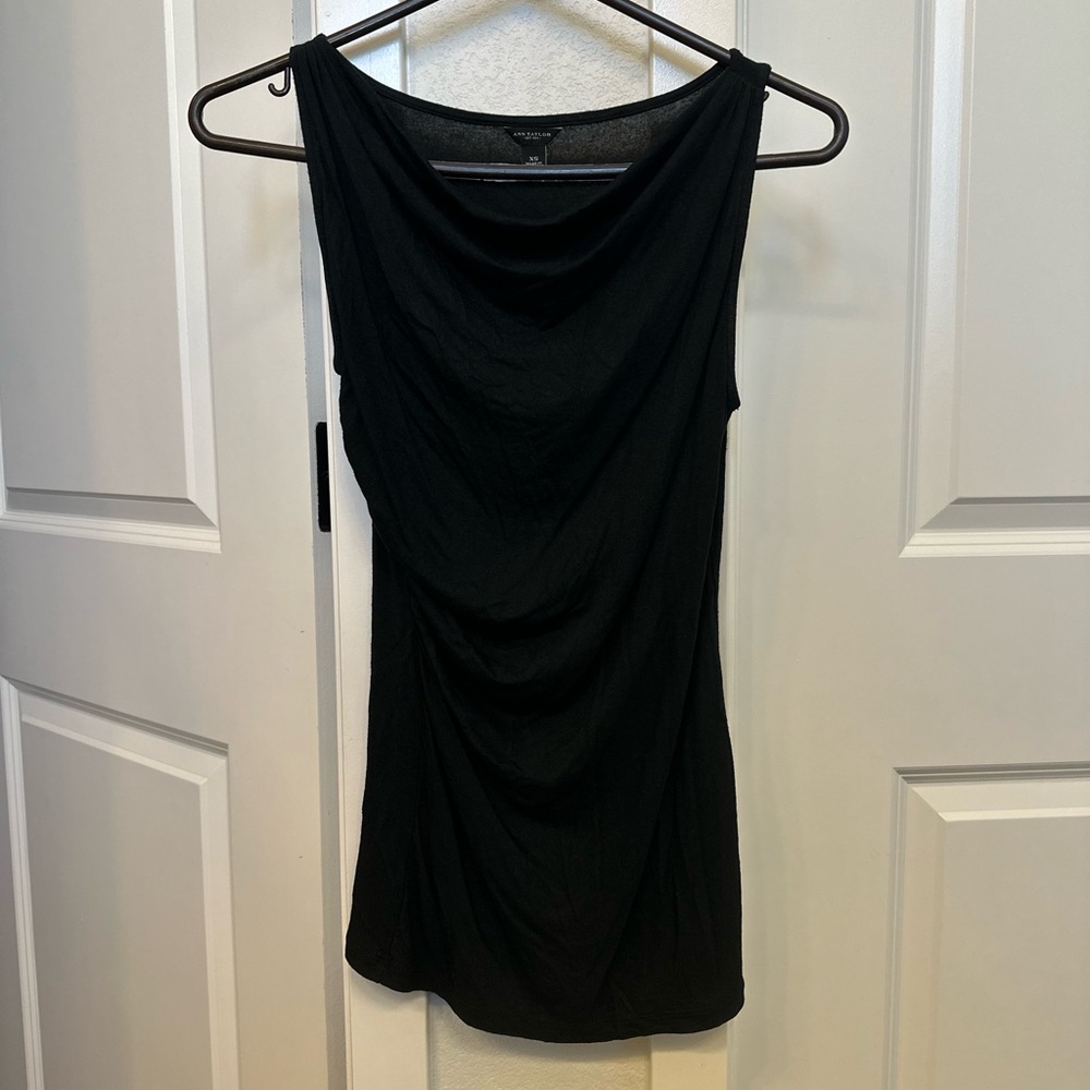Ann Taylor Drape Neck Tank